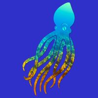 Octopus Squid Lovers Silhouette Earth Day And Ocean Week Gift 16 in Basic Backpack