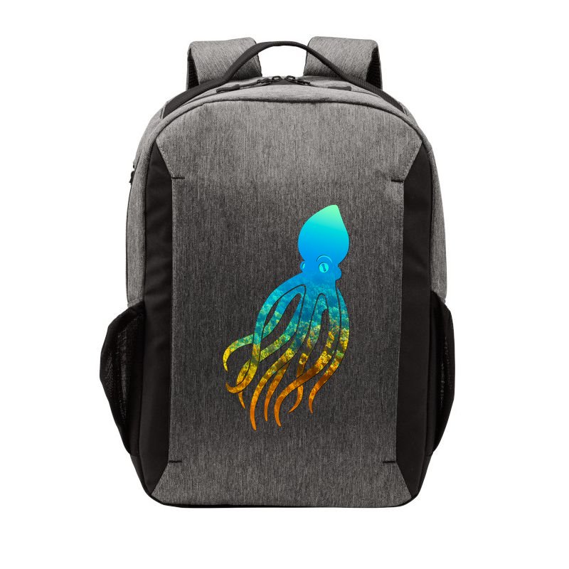 Octopus Squid Lovers Silhouette Earth Day And Ocean Week Gift Vector Backpack