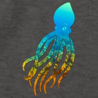 Octopus Squid Lovers Silhouette Earth Day And Ocean Week Gift Vector Backpack