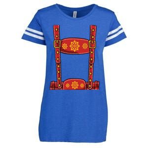 Oktoberfest Shirts Lederhosen Suspenders Germany Octoberfest Enza Ladies Jersey Football T-Shirt