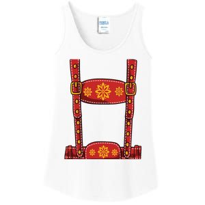 Oktoberfest Shirts Lederhosen Suspenders Germany Octoberfest Ladies Essential Tank