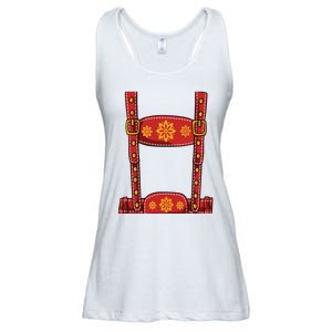 Oktoberfest Shirts Lederhosen Suspenders Germany Octoberfest Ladies Essential Flowy Tank