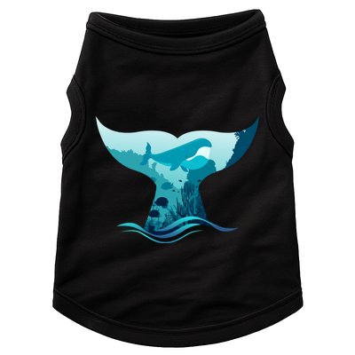 Ocean Sea Life Whale Tail Doggie Tank