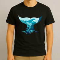 Ocean Sea Life Whale Tail T-Shirt