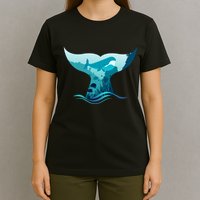 Ocean Sea Life Whale Tail T-Shirt