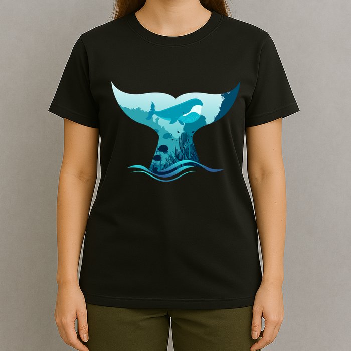 Ocean Sea Life Whale Tail T-Shirt