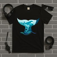 Ocean Sea Life Whale Tail T-Shirt