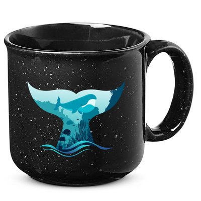 Ocean Sea Life Whale Tail 15oz Campfire Ceramic Mug