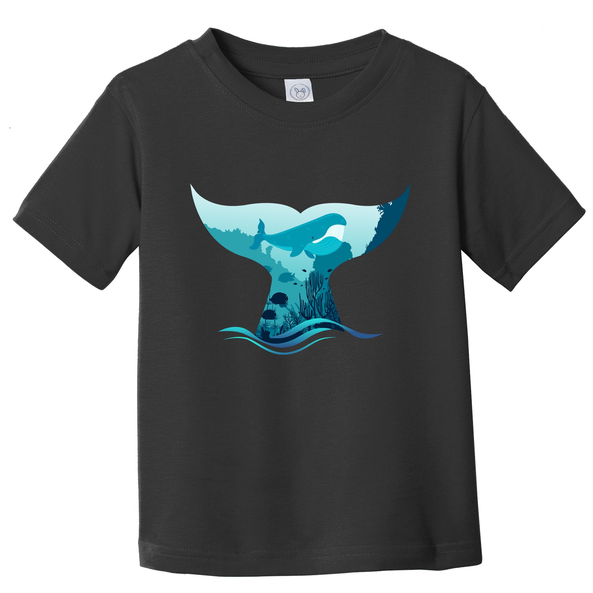 Ocean Sea Life Whale Tail Toddler T-Shirt