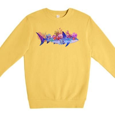 Ocean Sea Life Shark Premium Crewneck Sweatshirt