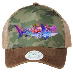 Ocean Sea Life Shark Legacy Tie Dye Trucker Hat