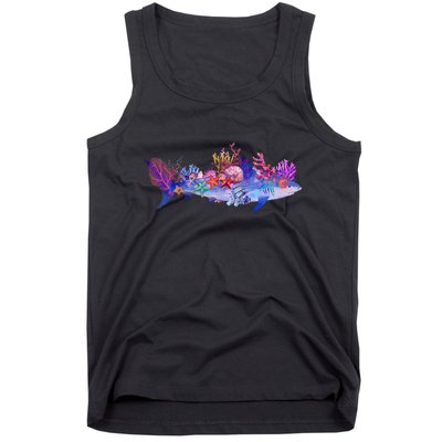Ocean Sea Life Shark Tank Top