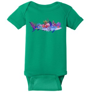 Ocean Sea Life Shark Baby Bodysuit