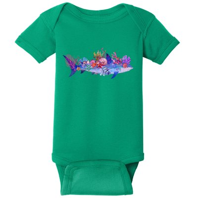 Ocean Sea Life Shark Baby Bodysuit