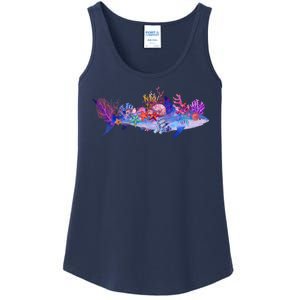 Ocean Sea Life Shark Ladies Essential Tank