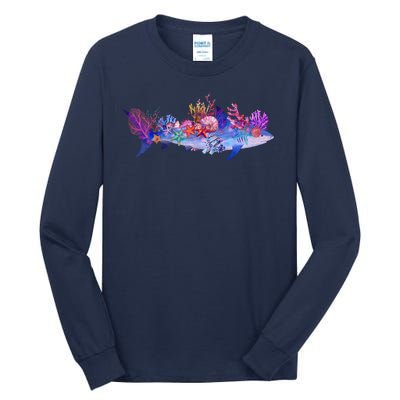 Ocean Sea Life Shark Tall Long Sleeve T-Shirt