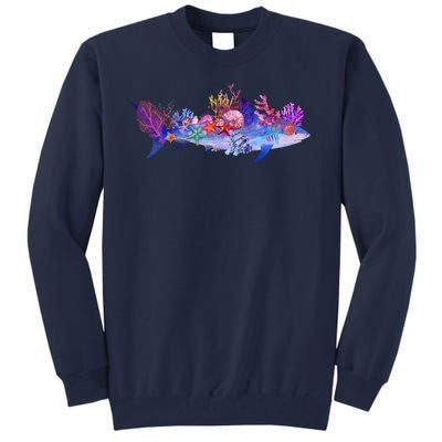 Ocean Sea Life Shark Tall Sweatshirt