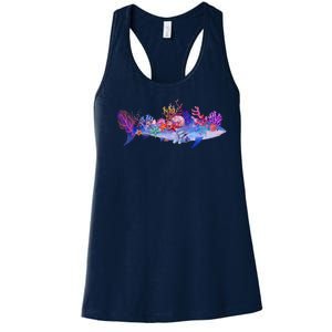 Ocean Sea Life Shark Women's Racerback Tank