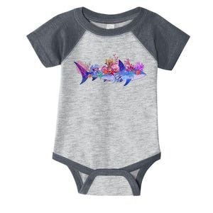 Ocean Sea Life Shark Infant Baby Jersey Bodysuit