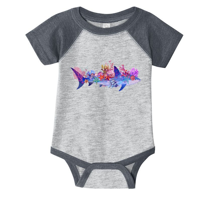 Ocean Sea Life Shark Infant Baby Jersey Bodysuit
