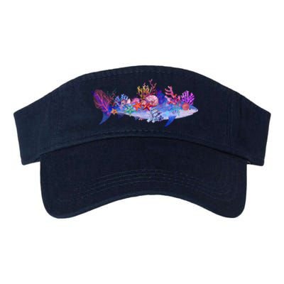 Ocean Sea Life Shark Valucap Bio-Washed Visor