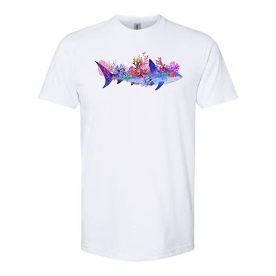 Ocean Sea Life Shark Softstyle® CVC T-Shirt