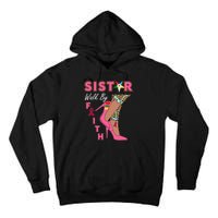 Oes Sistar Leopard Walk By Faith Breast Cancer Tall Hoodie