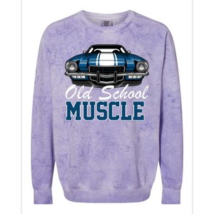 Old School Muscle Car Colorblast Crewneck Sweatshirt