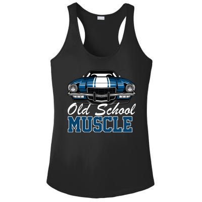 Old School Muscle Car Ladies PosiCharge Competitor Racerback Tank