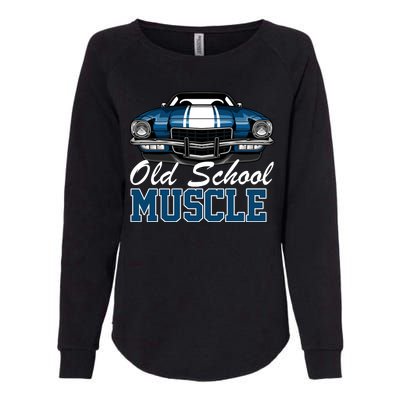 Old School Muscle Car Womens California Wash Sweatshirt