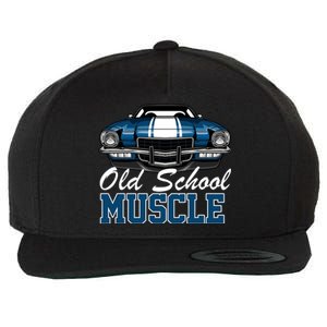 Old School Muscle Car Wool Snapback Cap