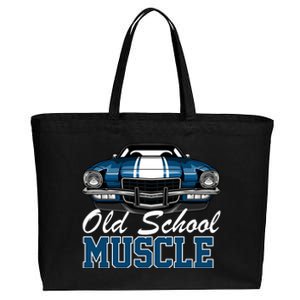 Old School Muscle Car Cotton Canvas Jumbo Tote