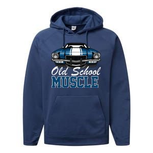 Old School Muscle Car Performance Fleece Hoodie