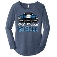 Old School Muscle Car Women's Perfect Tri Tunic Long Sleeve Shirt