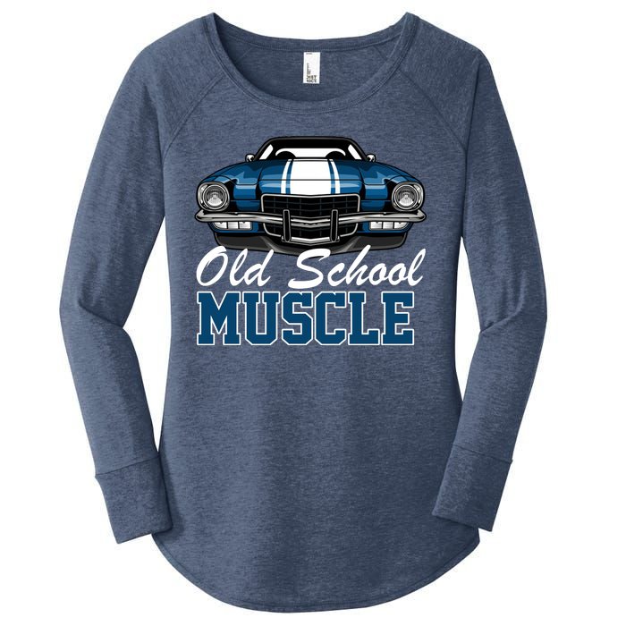 Old School Muscle Car Women's Perfect Tri Tunic Long Sleeve Shirt