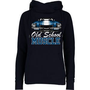 Old School Muscle Car Womens Funnel Neck Pullover Hood