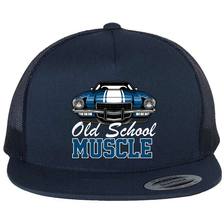 Old School Muscle Car Flat Bill Trucker Hat