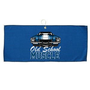 Old School Muscle Car Large Microfiber Waffle Golf Towel