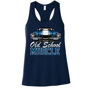 Old School Muscle Car Women's Racerback Tank