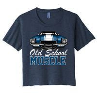 Old School Muscle Car Women's Crop Top Tee