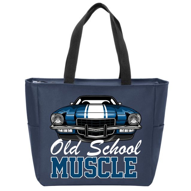 Old School Muscle Car Zip Tote Bag
