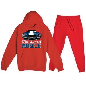 Old School Muscle Car Premium Hooded Sweatsuit Set