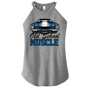 Old School Muscle Car Women's Perfect Tri Rocker Tank