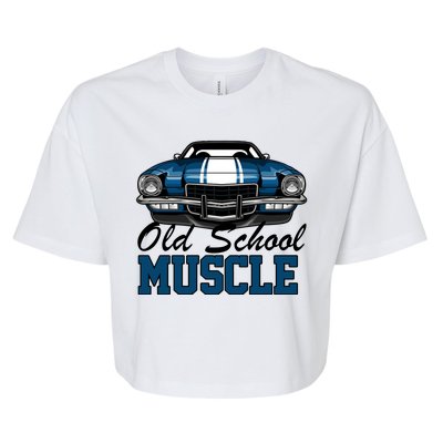 Old School Muscle Car Bella+Canvas Jersey Crop Tee