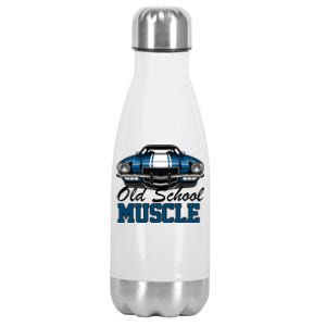 Old School Muscle Car Stainless Steel Insulated Water Bottle