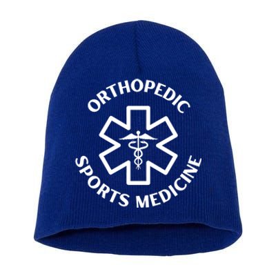 Orthopedic Sports Medicine Doctor Nurse Medical Caduceus Gift Short Acrylic Beanie