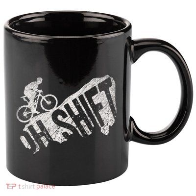 Oh Shift Mountain Biking Bicycle Bike Rider Cyclist 11oz C Handle Ceramic Mug