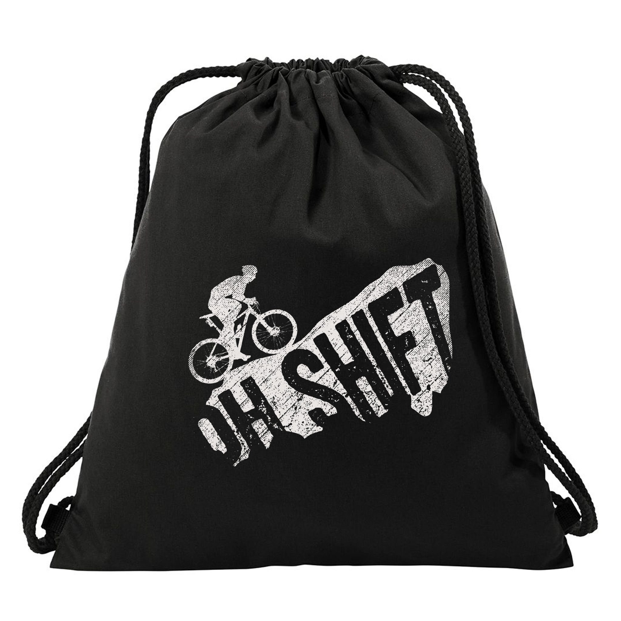 Oh Shift Mountain Biking Bicycle Bike Rider Cyclist Drawstring Bag