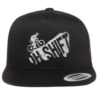 Oh Shift Mountain Biking Bicycle Bike Rider Cyclist Flat Bill Trucker Hat
