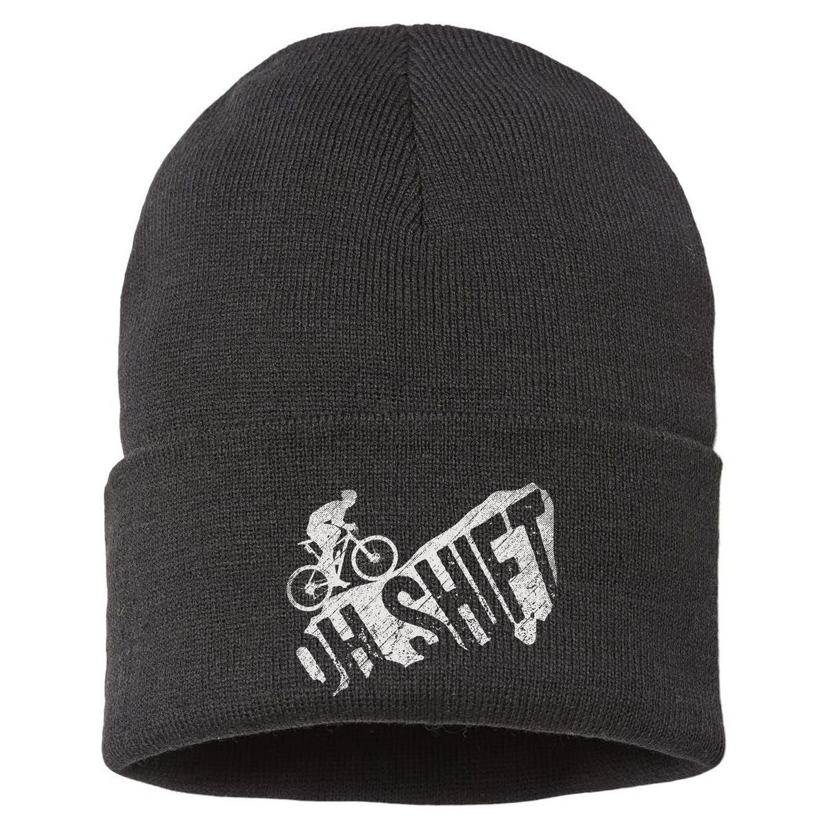 Oh Shift Mountain Biking Bicycle Bike Rider Cyclist Sustainable Knit Beanie